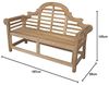 Premium Teak Gartenbank für 3 Personen Sitzbank Parkbank elegant Natur 167 cm Bild 2