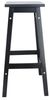 ARANAZ S.L. MANUFACTURAS DE LA MADERA Set mit 2 Hockern 'Laira' aus Kiefernholz, Schwarz, H 70 cm Bild 3