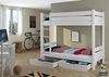 Erst-Holz Etagenbett weiß 90x200 Nische 100 teilbar Rollrost 2 Bettkästen Bild 4