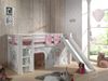 Vipack 'Pino' Spielbett weiß, inkl. Rutsche mit Vorhang 'Birdy' und 3 Taschen Bild 2