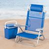 AKTIVE 62668 Klappbarer Strandstuhl, Metall Kunststoff, blau, Estándar Bild 2