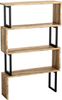 Dmora - Wezen Bücherregal, Büroregal, Bücherregal, Bibliothek, 80x22h128cm, Walnuss Bild 3