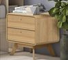 loft24 Nachtschrank Caitlin Nachttisch mit 2 Schubladen, MDF, Skandinavisches Design Bild 2