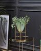 Blumentopf mit Beinen LEFKI Metall 16 cm Mintgrün Bild 2
