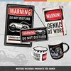 Nostalgic-Art Tasse Emaille-Becher - Achtung - Genius At Work Bild 4