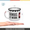Nostalgic-Art Tasse Emaille-Becher - Achtung - Genius At Work Bild 2