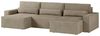 MOEBLO Wohnlandschaft DENVER U MINI, aus Cord, Couch Cord für Wohnzimmer Schlafsofa Sofagarnitur Sofa Eckcouch U-Form Cordstoff, Eckcouch Wohnlandschaft Sofa mit Ottomane Eckgarnitur Polsterecke, mit Schlaffunktion und Bettkasten Bild 5