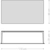 Couchtisch Levente 110x60 cm Keramik Laminam® Noir Desir Braun Gestell Metall Effektfinish Titan Bild 3