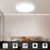 LQWELL® Deckenleuchte LED Deckenlampe, IP44 Wasserfest Badlampe Rund Flach 36W 3000K 4000K 6000K 3960LM Modern Schlicht Lampe Dünn für Wohnzimmer Badezimmer Schlafzimmer Küche, 400 * 18mm Bild 2