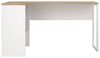 Dmora - Schreibtisch Patience, Mehrzweckschreibtisch, B?rotisch f?r PC, Eckschreibtisch, 145x81 h77 cm, Wei? und Eiche Bild 5