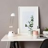 Lightbox Schreibtischlampe LED Tischleuchte schwenkbar 44cm Höhe Kippschalter warmweißes Licht 5,7W, 600lm Kunststoff/Metall, weiß Bild 3