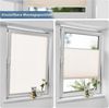 Sanfree Plissee Klemmfix Plisseerollo ohne Bohren Creme B80 x H130cm inkl. Klemmträger Blickdicht und lichtdurchlässig Jalousie Faltrollo Sichtschutz und Sonnenschutz Rollo für Fenster & Tür Bild 3