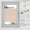 Sanfree Plissee Klemmfix Plisseerollo ohne Bohren Creme B80 x H130cm inkl. Klemmträger Blickdicht und lichtdurchlässig Jalousie Faltrollo Sichtschutz und Sonnenschutz Rollo für Fenster & Tür Bild 4
