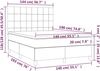 vidaXL Boxspringbett mit Matratze Rosa 140x190 cm Samt 3143024 Bild 2