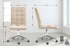 CLP Arbeitshocker Peking V2 Stoff drehbar und stufenlos verstellbar,creme Bild 3