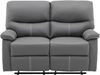 Vente-unique - CANBY Sofa Kunstleder Grau - B 90 cm x H 95 cm x L 133 cm Bild 4