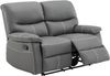 Vente-unique - CANBY Sofa Kunstleder Grau - B 90 cm x H 95 cm x L 133 cm Bild 5
