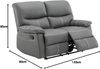 Vente-unique - CANBY Sofa Kunstleder Grau - B 90 cm x H 95 cm x L 133 cm Bild 3