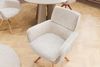 riess-ambiente Polsterstuhl UNIQUE beige - Chenille, Eichenholz, mit Armlehne, drehbar, langlebig (Einzelartikel, 1 St), mit 180° Drehfunktion und Autoreturn – ideal für Esszimmer oder Küche Bild 5