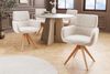 riess-ambiente Polsterstuhl UNIQUE beige - Chenille, Eichenholz, mit Armlehne, drehbar, langlebig (Einzelartikel, 1 St), mit 180° Drehfunktion und Autoreturn – ideal für Esszimmer oder Küche Bild 4