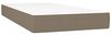 vidaXL Boxspringbett mit Matratze Taupe 200x200 cm Stoff, Härtegrad: H2 [3142685] Bild 5