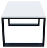 AKKE Außergewöhnlicher Couchtisch Beistelltisch für Wohnzimmer | Kaffee Tee Wohnzimmertisch Tisch | Coffee Table | Zimmer Schlafzimmer Möbel | Deko Modern Weiss 80 x 60 x 45 Bild 4