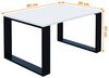 AKKE Außergewöhnlicher Couchtisch Beistelltisch für Wohnzimmer | Kaffee Tee Wohnzimmertisch Tisch | Coffee Table | Zimmer Schlafzimmer Möbel | Deko Modern Weiss 80 x 60 x 45 Bild 2