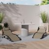 KingCamp Campingliege Sonnenliege Gartenliege klappbar 5-Stufig Verstellbarer Rückenlehne Liege Gartenstuhl Strandliege Camping Klappbett mit Kopfkissen für Garten Urlaub Outdoor Strand Pool Bild 2