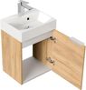 Gäste WC Badmöbel Kubus Slimline 40cm SoftClose eiche gold : Eiche Gold Bild 3