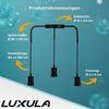 LUXULA Pendelleuchte Industrial 3 flammig, für 3 x E27, Metall, 1,5 m Textilkabel, schwarz Bild 3