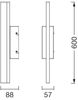 LEDVANCE Orbis Spiegel 60 cm, klickbar, CCT-dimmbar, IP44, Holzoptik Bild 5