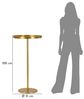 Dmora Couchtisch Prizren 51 x 51 x 100h cm Gold Zeitschriftenhalter Bild 3
