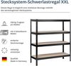 Schulte Schwerlast- Steckregal Blackline 1800x1600x600mm mit 4 Böden aus Holz 250kg Fachlast Bild 3