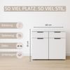 rauch Aditio Box, Kommode, 2-türig, 2 Schubladen mit Glasfront, mit Softclose-Funktion, Farbe Weiß, BxHxT 80x81x42cm Bild 5