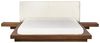Bett mit LED ZEN 160 x 200 cm LED Kunstleder Braun Bild 4