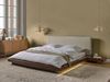 Bett mit LED ZEN 160 x 200 cm LED Kunstleder Braun Bild 2