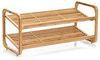 Zeller Schuhregal m. 2 Ablagen, Bambus, 74 x 33 x 33 cm Bild 5