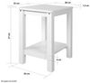 Holzhocker 2er Set Sitzhocker Kiefer Holz Massiv Tischhocker Garderobe Esszimmer Hocker Bild 3