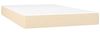 vidaXL Boxspringbett mit Matratze Creme 120x200 cm Stoff, Härtegrad: H2 [3141766] Bild 5