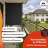 Angerer Freizeitmöbel GmbH Balkonsichtschutz Standard - Senkrechtmarkise für Sicht- und Sonnenschutz - Montage ohne Bohren und Dübeln - ideale Balkonmarkise für Mietwohnungen (Blau-Weiß, 150 cm) Bild 5