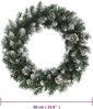 vidaXL Weihnachtskranz mit LED-Leuchten Grün 60 cm PVC 345172 Bild 2