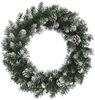 vidaXL Weihnachtskranz mit LED-Leuchten Grün 60 cm PVC 345172 Bild 5