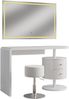Schminktisch Lara Weiß 120 cm mit LED-Spiegel und Hocker Vicco Bild 4