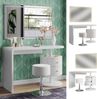 Schminktisch Lara Weiß 120 cm mit LED-Spiegel und Hocker Vicco Bild 2