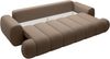 Vente-unique - FRIDORA Sofa Stoff Schokoladenbraun - B 110 cm x H 81 cm x L 263 cm Bild 5