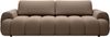 Vente-unique - FRIDORA Sofa Stoff Schokoladenbraun - B 110 cm x H 81 cm x L 263 cm Bild 3