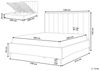 Bett mit Stauraum SEZANNE 180 x 200 cm Samtstoff Rosa Bild 3