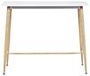 Esstisch weiß / heller Holzfarbton 90x50 cm CHAVES Bild 5