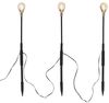 Lights4fun LED Gartenleuchte 3er Set Solar Stableuchten Birnen Bild 3