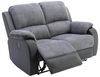 Vente-unique - Relaxsofa 2-Sitzer - Microfaser & Kunstleder - Grau & Schwarz - BRODY Bild 5
